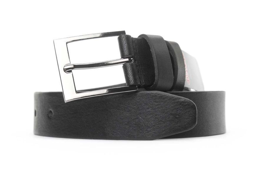 Детский черный гладкий ремень 'Diplom' 30 мм #1 301022d фото